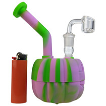 7" Silicone Pumpkin Water Pipe - with 14M Banger (MSRP $35.00)