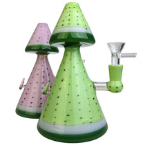 8" Double Peak Watermelon Banger Hanger Water Pipe - with 14M Bowl (MSRP $115.00)