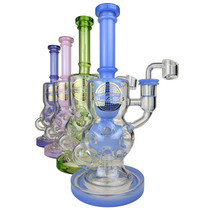 On Point Glass - 11" Fabb Egg Incycler Water Pipe - with 14M Banger (MSRP $200.00)