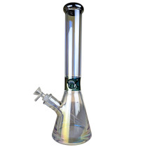 16" Color Trim Electro Plated Beaker Water Pipe - with 14M Bowl (MSRP $120.00)