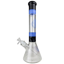 16" Black & Slyme Geometry Clock Constellation Beaker Water Pipe - with 14M Bowl (MSRP $130.00)