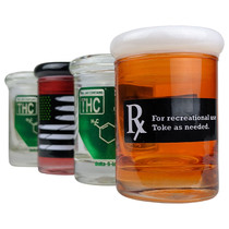 3oz Assorted Glass Stash Jar - 4 Pack  (MSRP $10.00ea)