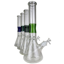 16" Pinched Color Grip Beaker Water Pipe - with 14M Bowl (MSRP $75.00)
