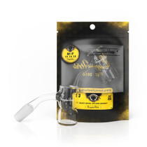 Honey Bevel Splash Bucket 45° Full Weld Black Line Quartz Banger By Honeybee Herb *Drop Ship* (MSRP $44.99)