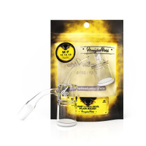 Honey & Milk Bevel Splash Bucket 45° Standard Weld Yellow Line Quartz Banger By Honeybee Herb *Drop Ship* (MSRP $29.99)