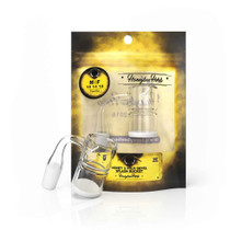 Honey & Milk Bevel Splash Bucket 90° Standard Weld Yellow Line Quartz Banger By Honeybee Herb *Drop Ship* (MSRP $29.99)