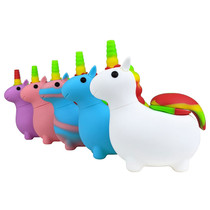 5" Silicone Unicorn Hand Pipe with Glass Bowl (MSRP $25.00)