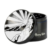 4 Piece 2.5" Rising Sun Mountain Aluminum Grinders By Green Star *Drop Ship* (MSRP $26.99)