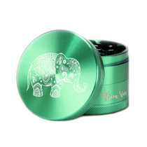 4 Piece 2.5" Elephant Aluminum Grinders By Green Star *Drop Ship* (MSRP $26.99)