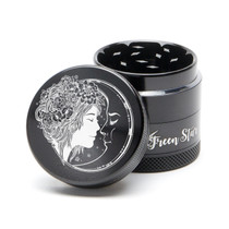 4 Piece 1.5" Fairy Moon Aluminum Grinders By Green Star *Drop Ship* (MSRP $19.99)