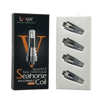 Lookah - Seahorse See-Through Quartz Replacement Coil V - Pack of 4 (MSRP $39.99)