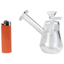 5" Mini Clear Bubbler Water Pipe - with 14M Bowl (MSRP $30.00)