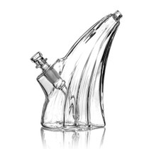 GRAV® - 7" Wave Bubbler Water Pipe - Clear - with 14M Bowl (MSRP $90.00)