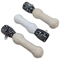 4" Honey Comb WigWag Work Chillum Hand Pipe - 3 Pack (MSRP $20.00ea)