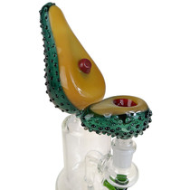 7.5" Avocado Banger Hanger Water Pipe- with 14M Bowl & 4mm Banger (MSRP $65.00)