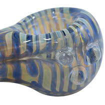 5.3" Assorted Silver Fumed Color Spoon Hand Pipe (MSRP $45.00)