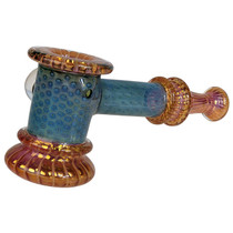 5.7" High Grade Fumed Dicro Hammer Bubbler Hand Pipe (MSRP $80.00)