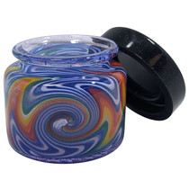 40mm Glass Wigwag Storage Jar with Silicone Lid (MSRP $20.00)