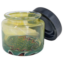 38mm Glass US Color Wigwag Storage Jar with  Silicone Lid (MSRP $20.00)
