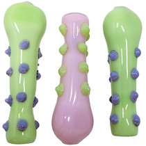 3" Studded Slyme Chillum Hand Pipe - 3 Pack (MSRP $25.00ea)