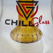 Chill Glass - Shower Head Perc Bell Ash Catcher - 14M/14F - 45 Deg (MSRP $40.00)