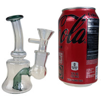 4.5" Color Perc Mini Rig Water Pipe - with 14M Bowl & 4mm Banger (MSRP $40.00)