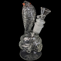7" Clear Cobra Novelty Water Pipe - with 14M Bowl (MSRP $40.00)