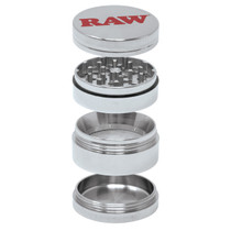 RAW® - Stainless Steel Shredder - 60mm 4-Part Grinder (MSRP $100.00)