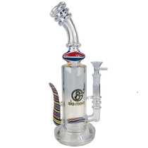 Big Mom - 12" Horn Inline Perc Banger Hanger Water Pipe - with 14M Bowl (MSRP $125.00)