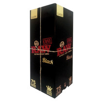 RAW® - Black Pre-Rolled Cone King Size - Box of 75 (MSRP $30.00)