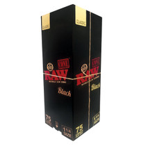 RAW® - Black Pre-Rolled Cone 1¼ - Box of 75 (MSRP $30.00)