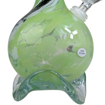 12" Wave Base Droplet Twist Grip Soft Glass Water Pipe - with 14M Bowl (MSRP $50.00)