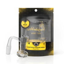 Honeysuckle Diamond Sundial 90° Full Weld Black Line Quartz Banger By Honeybee Herb *Drop Ship* (MSRP $44.99)