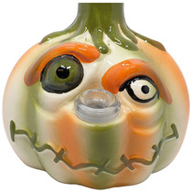 7" Ceramic Spooky Jack Water Pipe - with 14M Bowl (MSRP $40.00)
