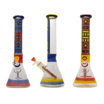 Cheech Glass - Assorted Take Me Back Retro Beaker Water Pipe - with 14M Bowl (MSRP $170.00)