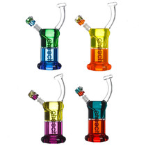 Cheech Glass - 12" Assorted Glycerin Dual Color Bubbler Water Pipe - with 14M Bowl (MSRP $170.00)