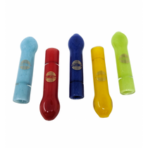 On Point Glass - 3" Assorted Frit Work Chillum Hand Pipe - Jar of 10 (MSRP $40.00ea)