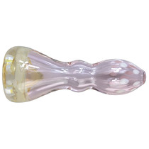 3.5" Silver Fumed Flower Bowl Chillum Hand Pipe (MSRP $40.00)