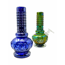 9" 420 Leaf Soft Glass Water Pipe - with 14M Bowl (MSRP $50.00)