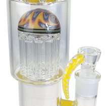 14.5" US Color Wig Wag Tree Perc Water Pipe - with 14M Bowl (MSRP $125.00)