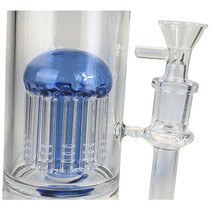 16" Color Triple Tree Water Pipe - with 14M Bowl & 4mm Banger (MSRP $75.00)