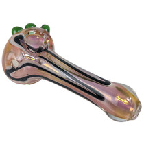 4.5" Silver Fumed Line Work Spoon Hand Pipe - 2 Pack (MSRP $55.00ea)