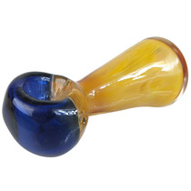 4.5" Colored Head Wide Mouth Spoon Hand Pipe - 2 Pack (MSRP $55.00ea)