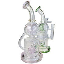 11" Swiss Ball Recycler Water Pipe - with 14M Bowl & 4mm Banger (MSRP $90.00)
