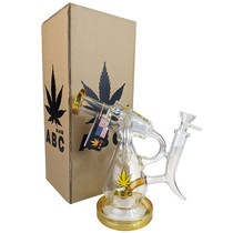 ABC - 9.5" Color Recycler Water Pipe - with 14M Bowl & 4mm Banger (MSRP $75.00)