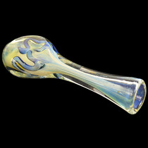 3.5" Silver Fumed Line Work Chillum Hand Pipe - 5 Pack (MSRP $25.00ea)