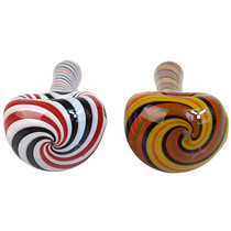 4" Black Color Line Spoon Hand Pipe (MSRP $50.00)