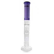 18" Inline to Double Honey to UFO Straight Waterpipe by MAV Glass Mixed Colors (Pack of 4) *Drop Ship* (MSRP $239.99 Each)