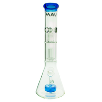 15" Slitted Puck to UFO Beaker Waterpipe by MAV Glass Mixed Colors (Pack of 4) *Drop Ship* (MSRP $249.99 Each)