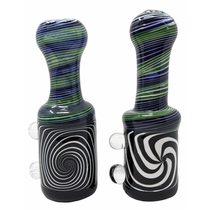 3.5" Spiral Hypno Head Chillum Hand Pipe - 2 Pack (MSRP $30.00ea)